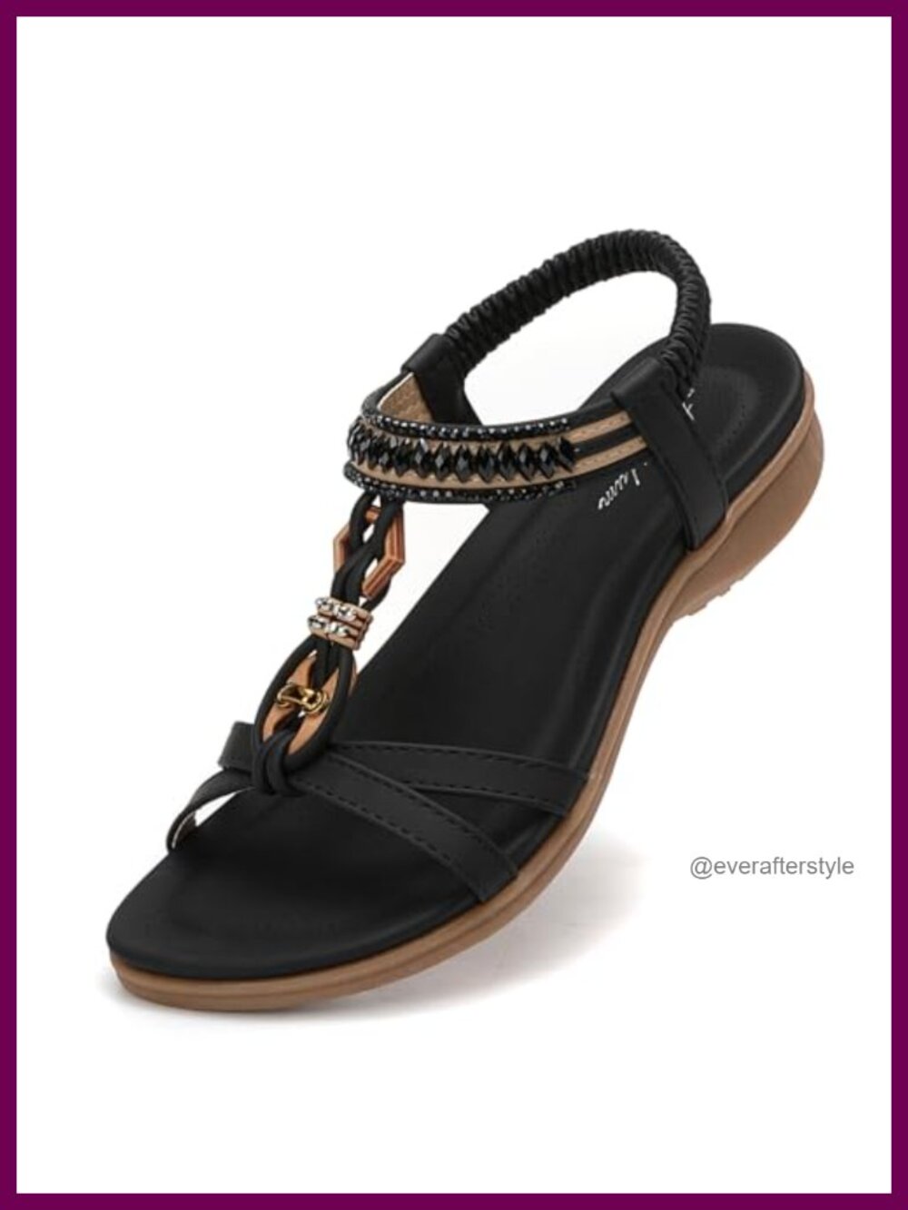 Womens Sandals Comfort Arch Support Summer Walking Shoes Ankle Strap